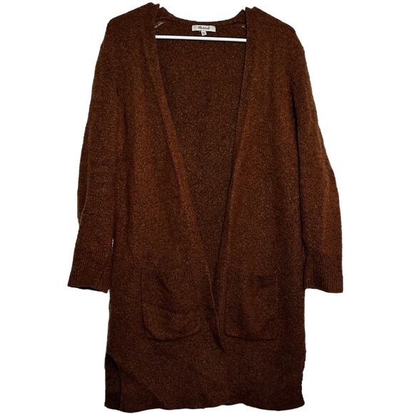Madewell Kent Cardigan Duster Sweater Coziest Yarn Brown XXSmall - Picture 2 of 5